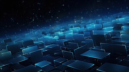 Obraz premium abstract technology background, sets of cubes to show data distribution