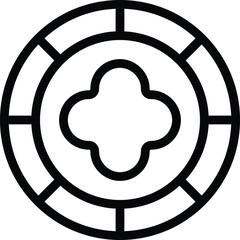 Cross bake nozzle icon outline vector. Tube cone cook. Custard decorate