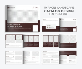 Interior Brochure Design Template Landscape