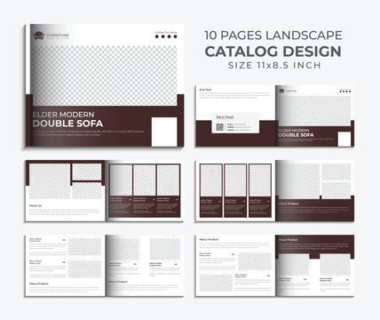 Interior Brochure Design Template Landscape
