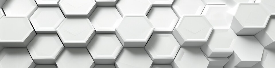 Abstract. Embossed Hexagon , honeycomb white Background ,light and shadow ,Vector 