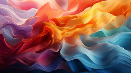 Obraz premium Abstract Fluid Colors Vibrant Swirls Dynamic Flowing Shapes