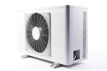 Fototapeta premium air conditioner or heat pump isolated on white background