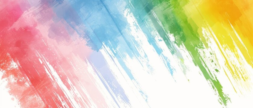 Vibrant Multicolored Background Contrasting With White