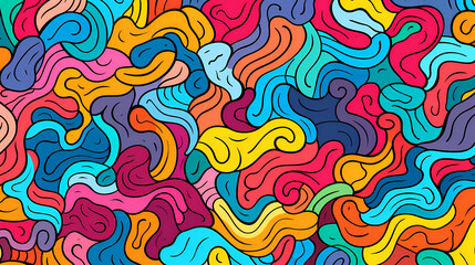 Fototapeta premium Cute graffiti art abstract background poster web page PPT, art background