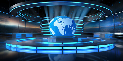 3d world news background digital world breaking news studio background for news ,
