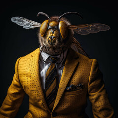 Bee in a suit