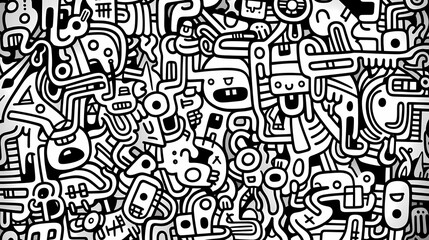 Cute graffiti art abstract background poster web page PPT, art background