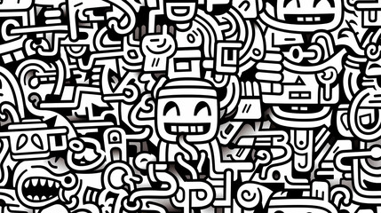 Cute graffiti art abstract background poster web page PPT, art background