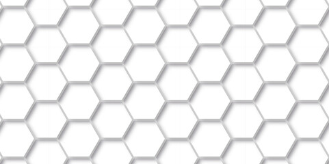 Background with hexagons. Abstract background with cell. white texture background. hexagon abstract background. Surface polygon pattern with glowing hexagon paper texture and futuristic business.