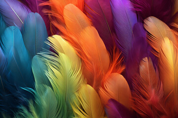 
The metaphor of feathers, use filter photography, colorism