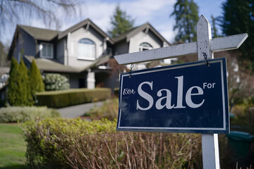 Obraz premium Rear view of dad holding her little girl in arms and showing at their house with installed solar panels 