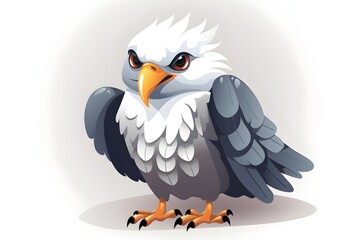 cute eagle cartoon stickers