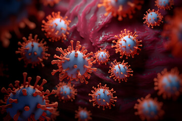 Coronavirus COVID-19- Electron Microscope Images of Viruses in Detai
