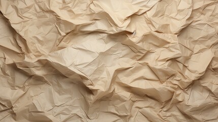 Brown crumpled paper texture background overlay 