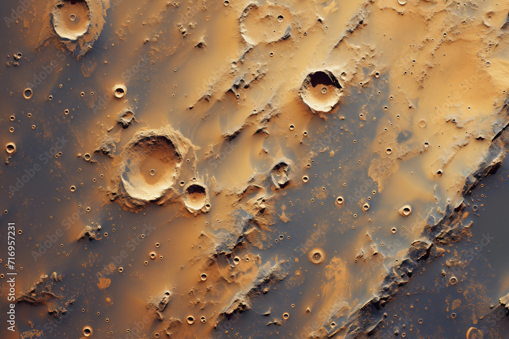 Poster mars surface texture. background image. created with generative ai technology
