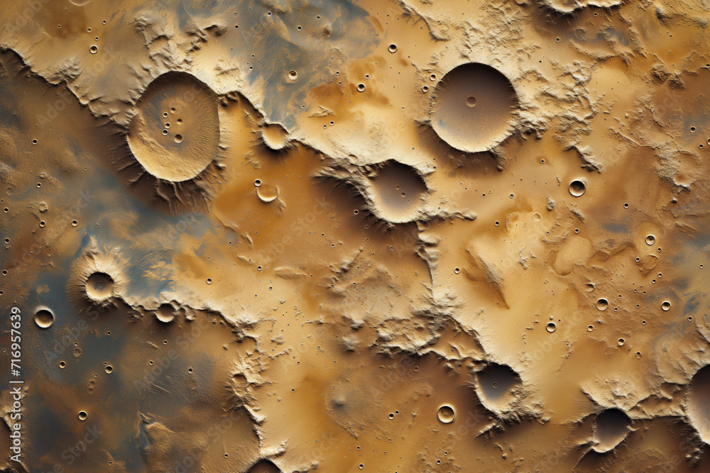 Poster mars surface texture. background image. created with generative ai technology