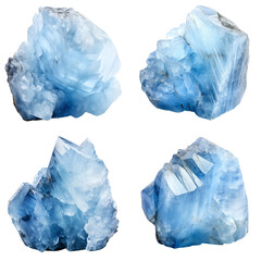 Angelite gemstone clip art set