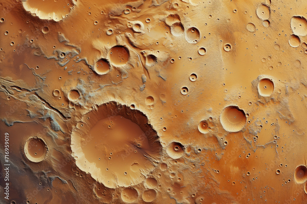 Poster mars surface texture. background image. created with generative ai technology
