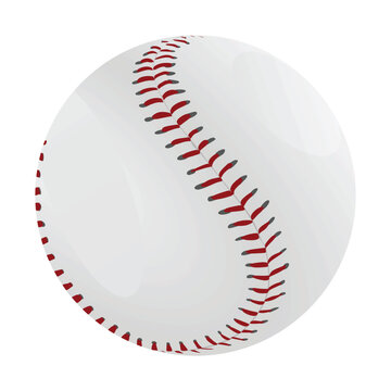 Baseball ball isolated. vector illustration