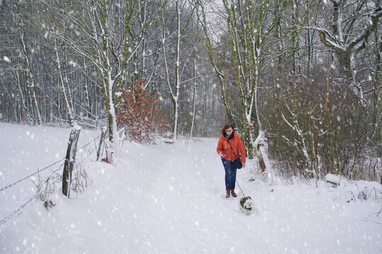 Winter-Spaziergang mit Benny im verschneitem Eggegebirge/Teutoburger Wald