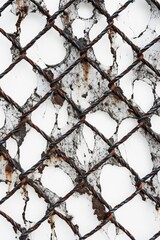 A detailed view of a chain link fence. Perfect for illustrating security, boundaries, or enclosures