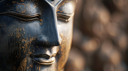 Fototapeta na wymiar Statue de bouddha