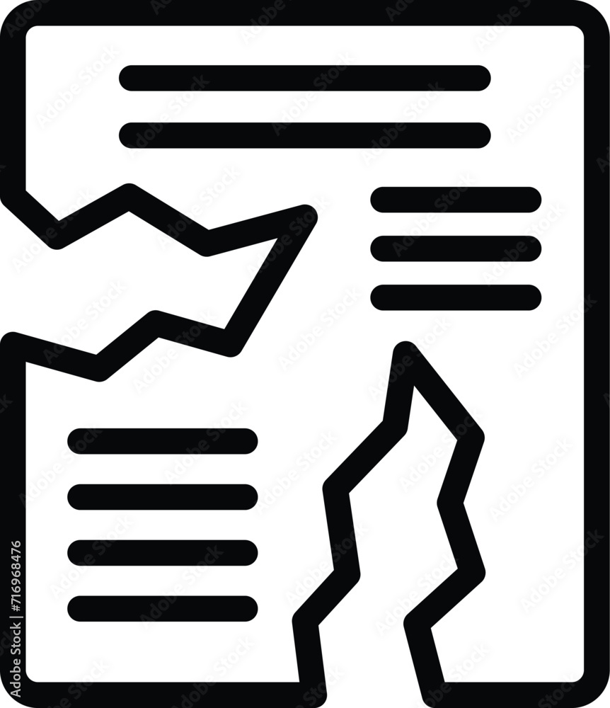 Poster entry document pass icon outline vector. access key. attack computer