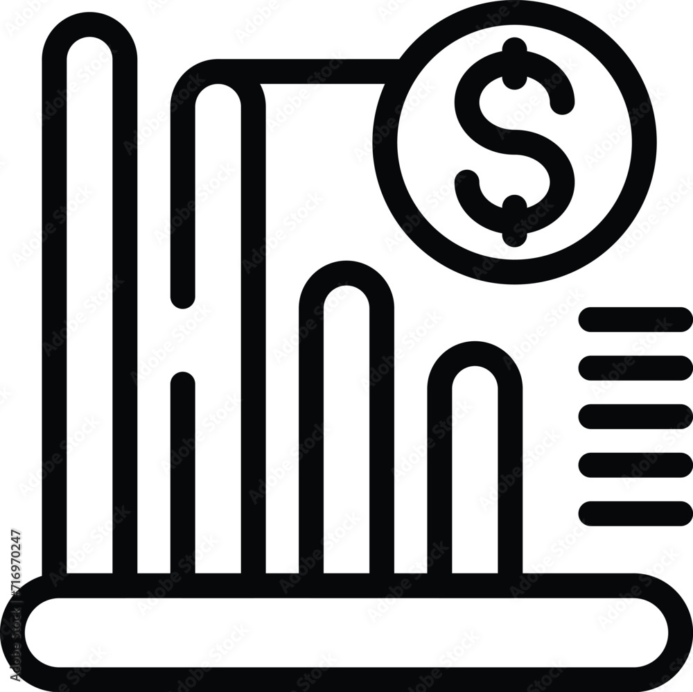 Poster data graph icon outline vector. entry passcode. computer system fail
