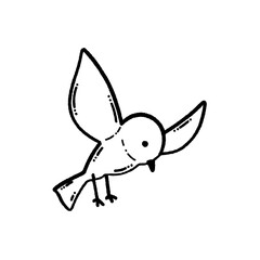 svg animal forest doodle element set 1