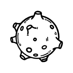 svg astro space doodle element set