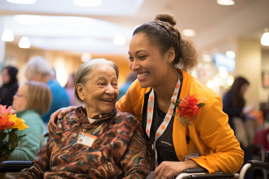 A heartwarming image of volunteers offering emotional support and companionship to individuals in hospice care, showcasing the compassionate and comforting nature of volunteer work
