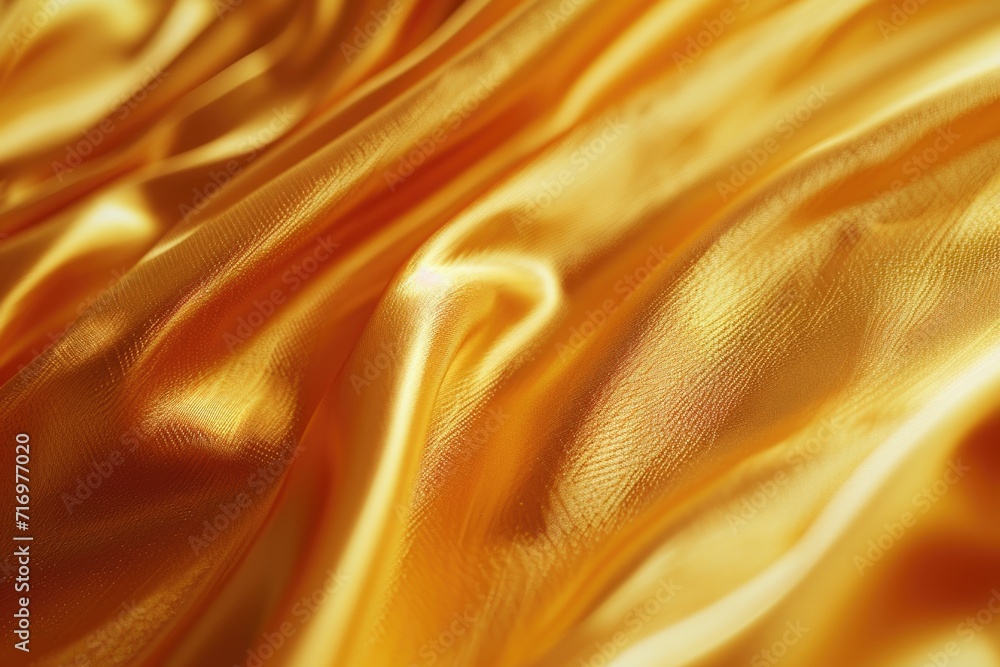Poster a detailed close-up view of a shimmering golden fabric, perfect for adding a touch of luxury and ele