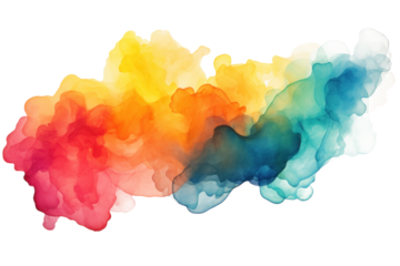 Vibrant Watercolor Ink Splash