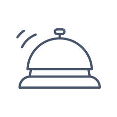 hotel reception bell icon - vector illustration