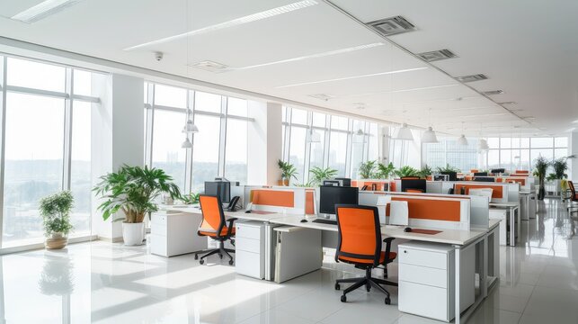 Interior of a modern company office