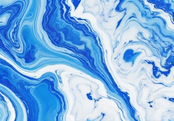 Obraz premium Marble ink colorful Blue marble pattern texture