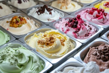 Indulge In Exquisite Handmade Italian Gelato, Bursting With An Array Of Delectable Flavors