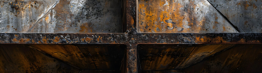 Close Up of Rusty Metal Door