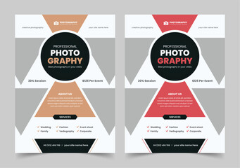Photo Workshop Flyer Template, Professional photographer business flyer
