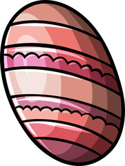 Easter egg cartoon funny illustration