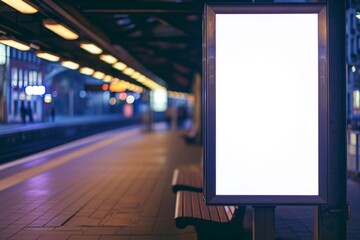 Empty Digital Display In Public Setting, Ready To Be Personalized