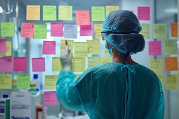 Surgeons Utilize Sticky Notes To Meticulously Coordinate Project Details
