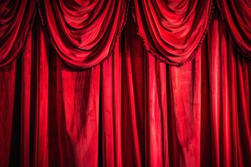 The Theatre Comes Alive With Enchanting Vibrant Red Velvet Curtains