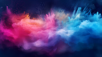 Obraz na płótnie Canvas Dust explosion abstract background, Holi background