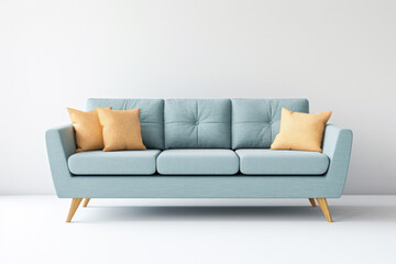 Minimal light teal sofa