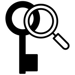 Keyword solid glyph icon