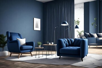 modern living room. AI generated