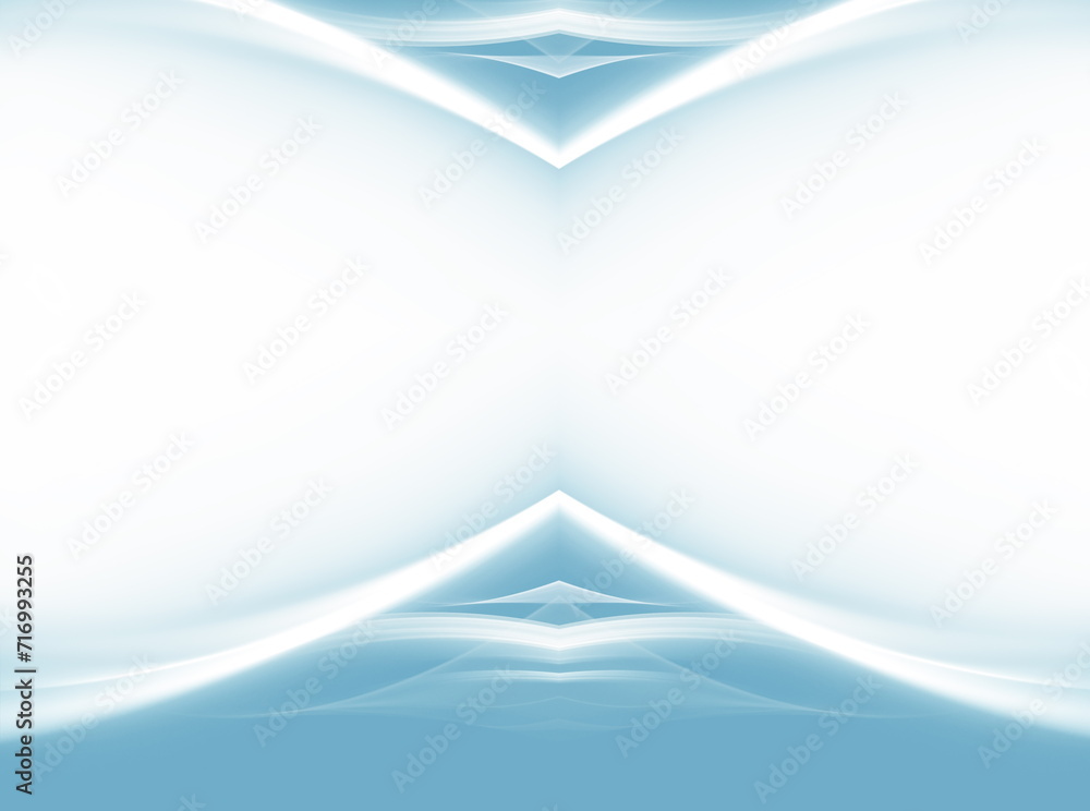 Poster elegant and gentle light background with light blue like mountain peaks facing each other and in bet