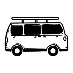 svg transports doodle element set 1